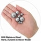 thumbnail image 2 of 20 Piezas Bolas de Forja para Anillos de Monedas, Surtido de 10 Tamaños (3/4 pulgadas a 3mm), Acero Inoxidable 304, Ideal para Joyería y Herrería, 2 of 5
