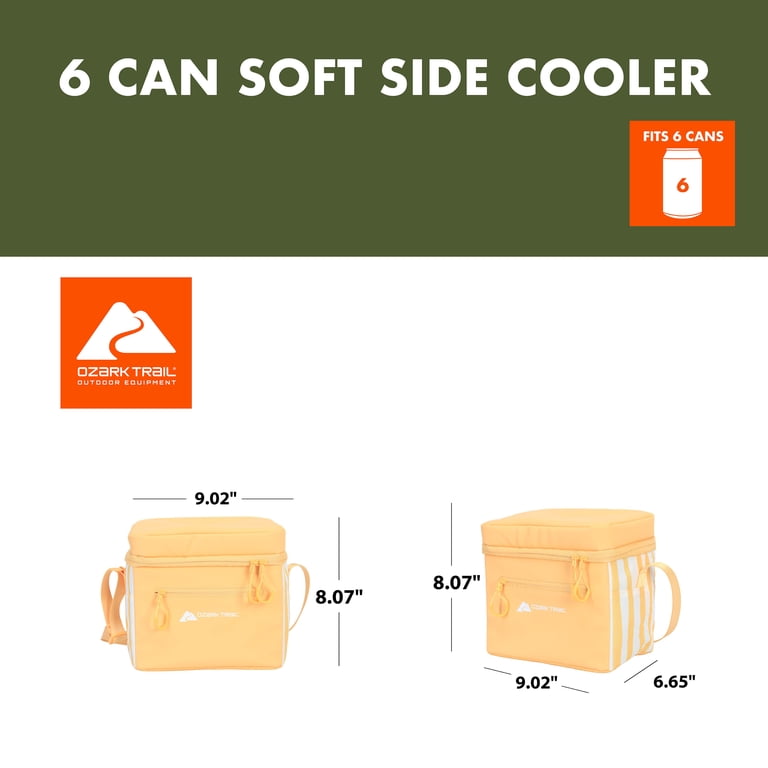 Ozark Trail Soft-Sided Cooler, 6 Qt, Bright Yellow photo 8