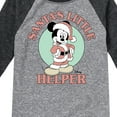 thumbnail image 3 of Disney - Santas Little Helper - Toddler & Youth Raglan Graphic T-Shirt, 3 of 4