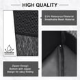 thumbnail image 4 of NPET Large Collapsible Laundry Basket with Reinforced Handles, PEVA Waterproof Storage Hamper for Clothes, Toys, Pillows, Blankets - Foldable Laundry Hamper for Bedroom, Bathroom, Laundry Room, Dorm, 4 of 8
