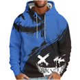 thumbnail image 2 of Aobny Hoodie Men's Sweatshirts Heavy Anime Hooded Hoodie Men Teacher Shirts,M, 2 of 5