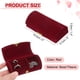 thumbnail image 2 of Caja de Joyería de Viaje Pequeña Uxcell, Caja para Anillos, Organizador de Almacenamiento de Joyería Portátil para Anillos, Collares, Aretes, Regalo para Mujeres y Niñas con Caja de Regalo, Roja, 2 of 7