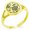 Gold, variant on Stainless Steel Ivy Branch Kamon Crest Minimalist Oval Top Polished Statement Signet Ring