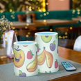 thumbnail image 6 of Cute Fruit Cartoon Flameless Candles&nbsp;LED Lights Battery Operated Candles with Remote and Timers Flicker Lights Votive Set of 2, 6 of 7