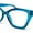 Blue, variant on Womens Classy Oversized Thick Plastic Cat Eye Reading Glasses Burgundy +2.50