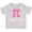 AC-Heather Grey, variant on Inktastic Happy Pi Day Pink Math Symbol Girls Baby T-Shirt