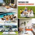 thumbnail image 3 of Spring Outdoor Rug 4x6 Ft, Non Slip Washable Area Rug, Farmhouse Bicycle Botanical Floral Flowers Patio Rugs Carpet Runner, Large Floor Mat for Indoor/Outdoor Deck Porch Camping, 3 of 8