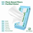 thumbnail image 3 of Flushable Wipes Travel Size, 99% Water Mini Wet Wipes for  ,  & Unscented  The Go Pocket Wipes, 48 Count (8 Packs of 6), 3 of 7