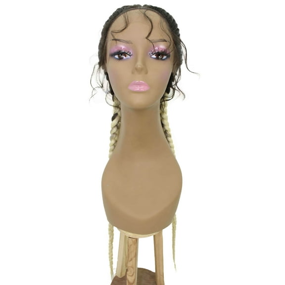 LUXLUXE Alexus Braided Braided 31 in Long 360° Hand Tied Lace Braid Braided Wig, Beauty Heat Resistant Fiber,