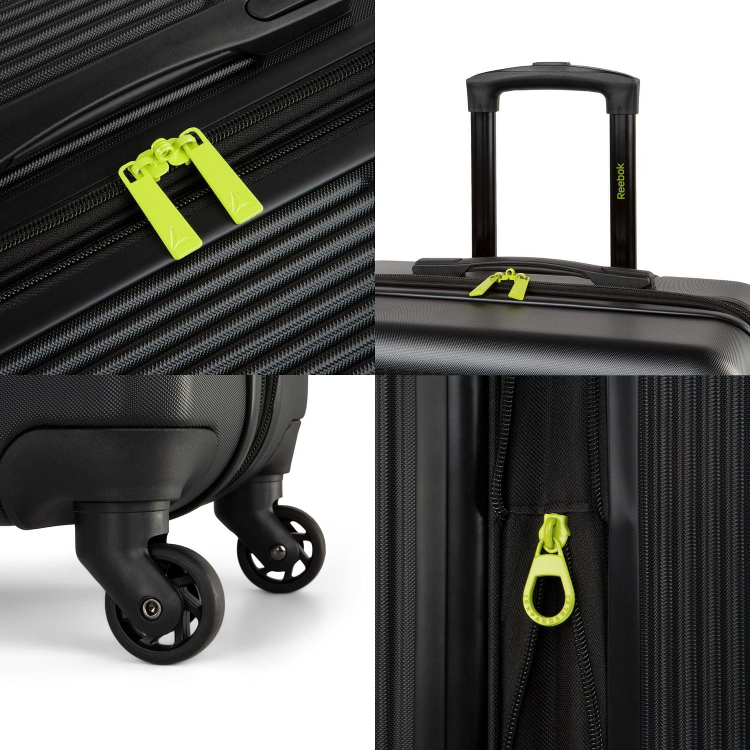 Reebok Ensemble de 3 valise rigide (Valise de cabine, 24 pouce, 28 pouce)