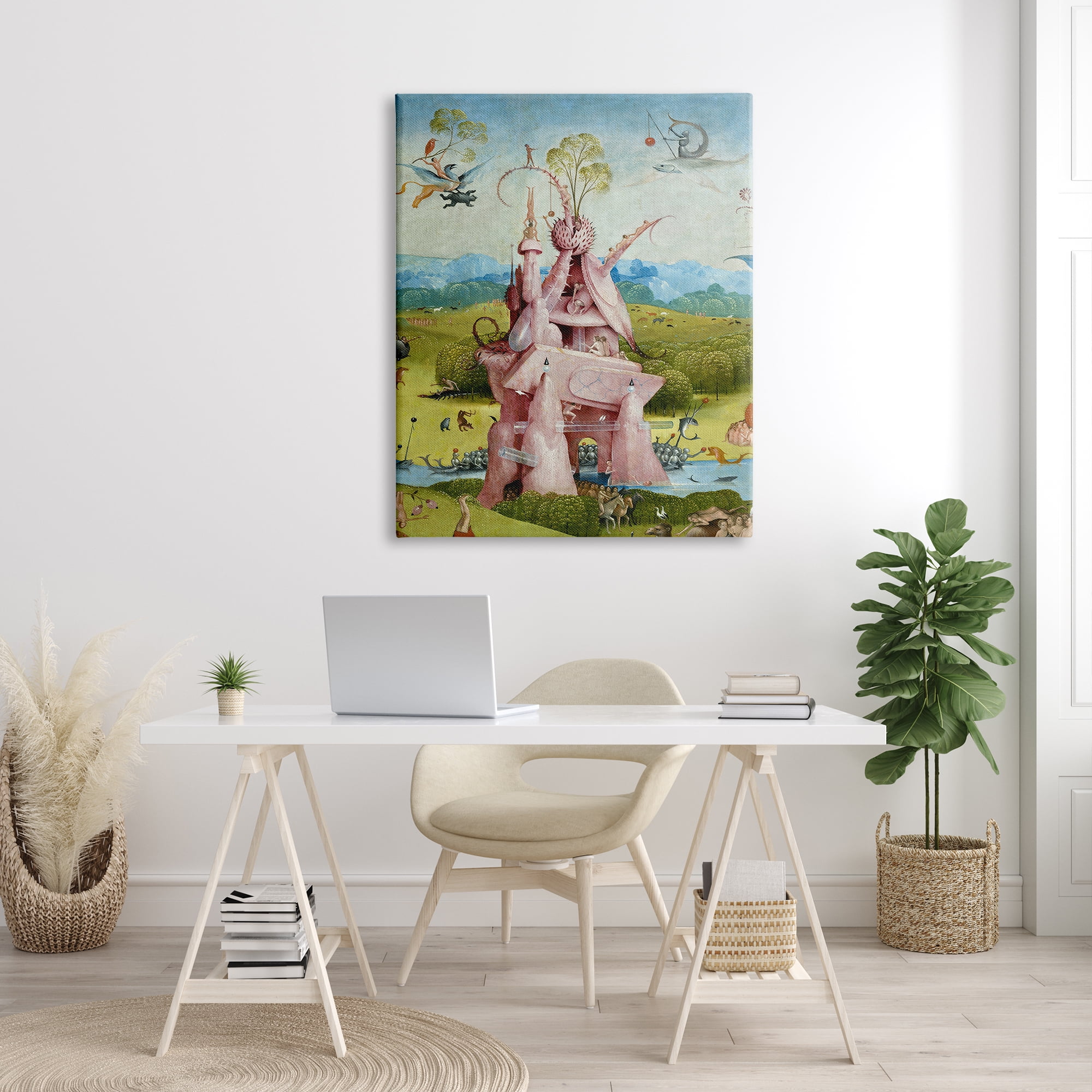 Stupell Industries Garden of Earthly Delights Left Panel Detail Hieronymus Bosch Painting Painting Gallery Wrapped Canvas Print Wall Art, Design by one1000paintings