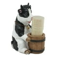thumbnail image 6 of Ebros Farm Bovine Holstein Cow By Wood Barrel Toothpick Holder With Toothpicks, 6 of 10