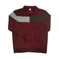 thumbnail image 6 of Zedker Men's Lightweight Jacket Coat Causal Fashion Jacket Color Block Coat Wine XXL, 6 of 8