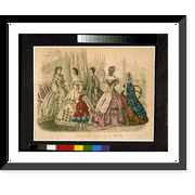 Historic Framed Print, Godey's fashions.Capewell & Kimmel, sc., 17-7/8" x 21-7/8"