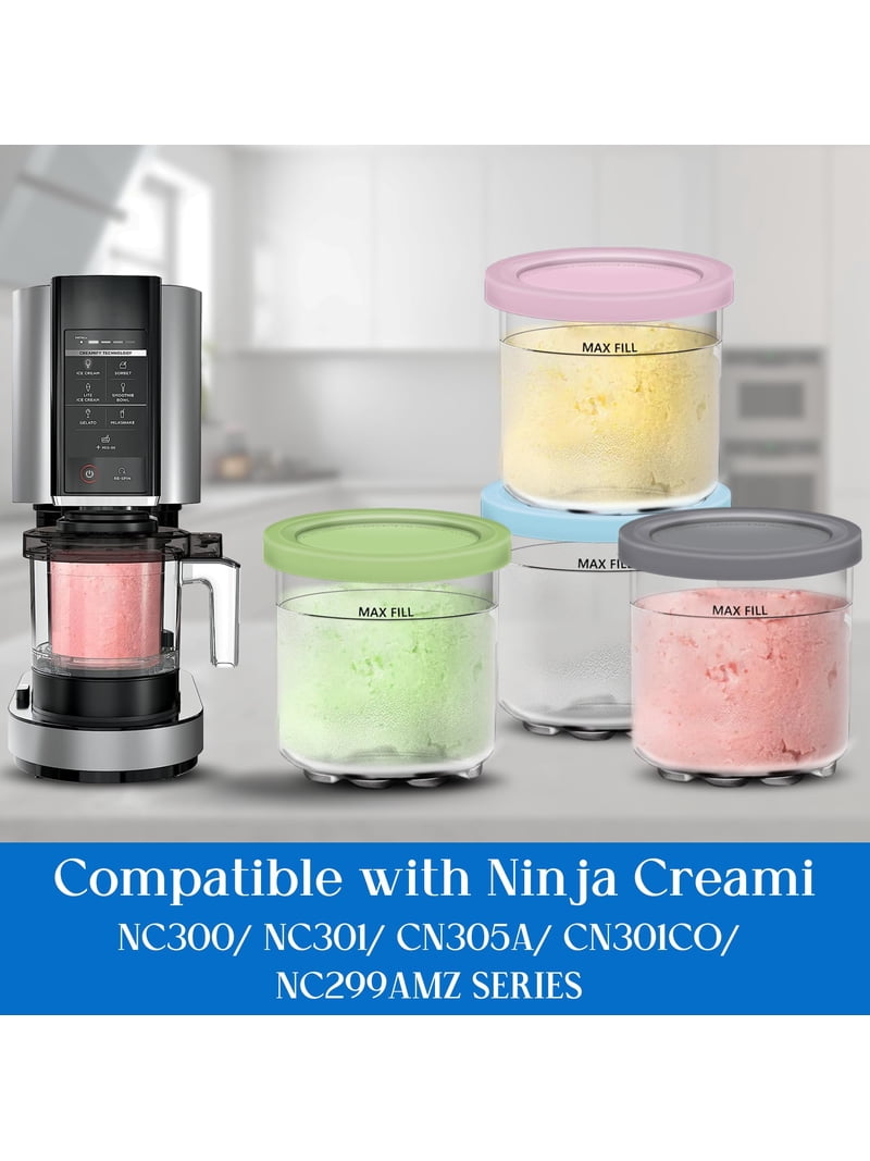Harjon, Ice Cream Pints, 16 oz, Airtight, Dishwasher Safe