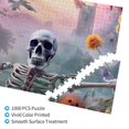thumbnail image 2 of Sikiie Mist Sunflower Skull Puzzle, Jigsaw Puzzles, Jigsaw Puzzles 1000 Pieces, Custom Jigsaw Puzzle for Adults (29.5×19.7in, Horizontal), 2 of 9