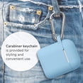 thumbnail image 2 of AirPods Case, GMYLE Silicone Protective Shockproof Earbuds Case Cover Skin with Keychain Kit Set Compatible for Apple AirPods 1 & 2 (Sky Blue), 2 of 8