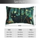 thumbnail image 2 of Balery Mystical Black Cat Fireflies Funda de Cojín Estampada, Regalos para Mujeres, Regalos de Amor para Ella, Regalos para Novia o Esposa, Funda de Almohada-14"x20", 2 of 6