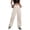 White, variant on Cargo Pants for Women Straight Leg Loose Fitted High Waisted Streetwear Juniors Cargos with Multi Pockets