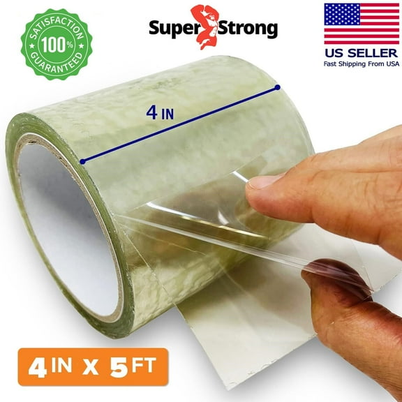 Waterproof Flex Rubberized Tape 4" X 7Ft Heavy Duty Leak Repair Seal Patch Clear