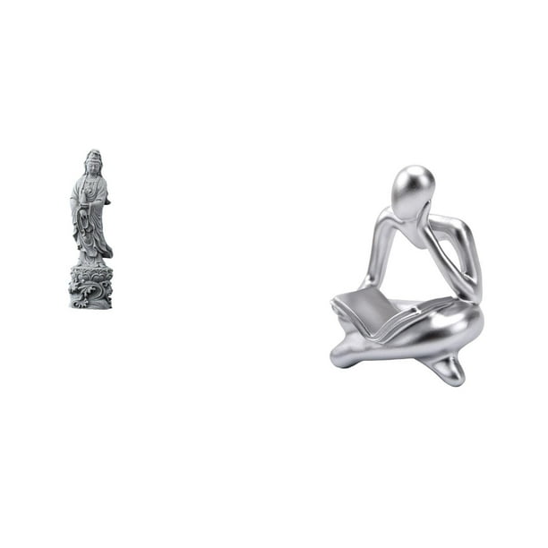 Estatua de Guan Yin,Estatua de Guan Yin para decoración del hogar.,Figura de lector abstracto,Estatua de pensador abstracto,arte,manualidades,decoraciones,Figuras humanas decorativas para