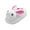 White, variant on LUOGENLI Slippers Girls Slippers Size 10-11 Childrens Girl Cotton Slippers Cute Stereoscopic Rabbit Warm Indoor Non Cotton Slippers Girls Slippers Size 5 Big Girls Girls Slippers Size 4-5 White L