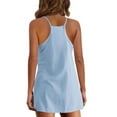 thumbnail image 5 of TOWED22 Womens Tennis Dress 2024,Athletic Workout Dress with Built in Shorts,Spaghetti Straps Mini Golf Dresses with Pockets(Sky Blue,L), 5 of 7