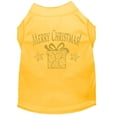 thumbnail image 5 of Christmas Screenprinted Dog Shirt, "Golden Christmas Present", 5 of 11