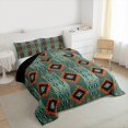 thumbnail image 3 of Manfei Hippie Geometric Aztec Full Size Comforter Sets, Tribal Western Bohemian Bedding Comforter Set, Mandala Theme Reversible Bedding Sets, Breathable Home Decor, 3 Pieces, 3 of 8