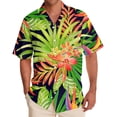 thumbnail image 1 of Short Sleeve Button Shirt Men'S Casual Short Sleeve Shirt Loose Shirt With Pocket L, 1 of 5