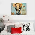 thumbnail image 5 of Acheng  Motivational Elephant Canvas Wall Art Elephant Painting Wall Decor Framed Inspirational Posters Home for Living Room Bedroom Bathroom Decoration  20x16in, 5 of 6