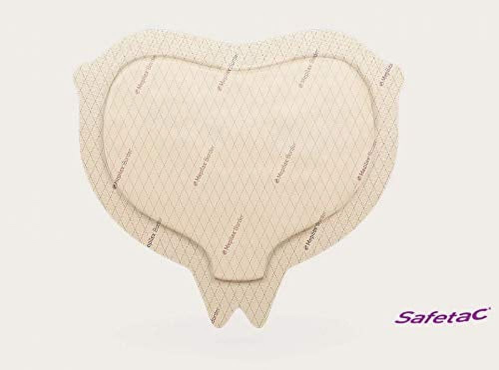 Mepilex Border Sacrum Dressing 8.7"x9.8" (22x25cm) Safetec (Box of 10) Molnlycke 282455