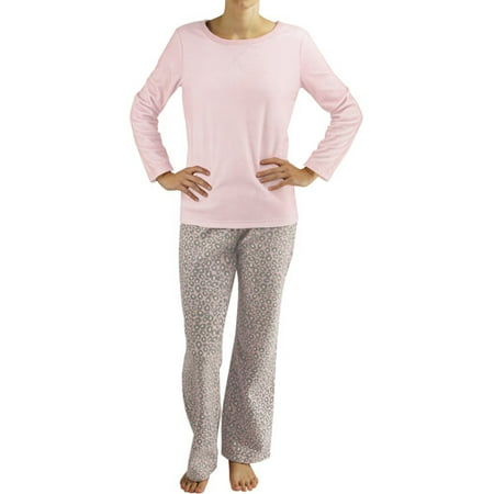 Dearfoams - DF by Dearfoams - Women's Microfleece Sleep Top and Print ...