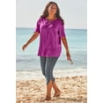 thumbnail image 3 of Catherines Women's Plus Size Touch Of Lace Tee, 3 of 3