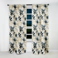 thumbnail image 2 of Designart "Achieving Serenity In Floral Gardens I" Floral Blackout Curtain Panels, 2 of 4