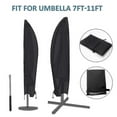 thumbnail image 3 of Parasol Cover, Waterproof, Windproof, Heavy Duty Rip Proof Oxford Fabric Extra Large Cantilever Umbrella Cover With Zip (265 X 40/70 / 50 Cm) - Black, 3 of 4
