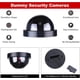 thumbnail image 4 of Conjunto de 6 cámaras domo de seguridad virtuales con luces LED intermitentes (negras), 4 of 5