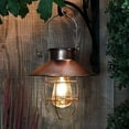 thumbnail image 1 of Faroles solares colgantes para exteriores, luz solar vintage para jardín con bombillas LED cálidas para jardín, patio y camino., 1 of 8