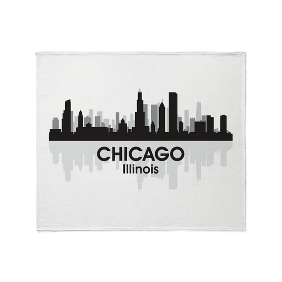 CafePress - Chicago Skyline Throw Blanket - Soft Fleece Throw Blanket, 50"x60" for All Ages