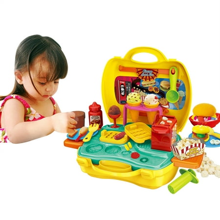 

Kids Rain Stick Craft Girl Anxiety Sensory Items for Adults Mini Family Set Set Toys Set Pretend Play Toy Set For Kids Suitcase Kit 35PCS