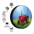 thumbnail image 4 of Fuzoiu Tractor on farming land Print Universal Spare Tire Cover with Buckle Strap, Waterproof Wheel Covers for Jeep, Trailer, RV, Truck and All Car-14 inch, 4 of 6
