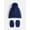 Blue Clove, variant on Wonder Nation Baby Boys or Girls Pom Pom Beanie and Mittens Set, 2 Piece, One Size