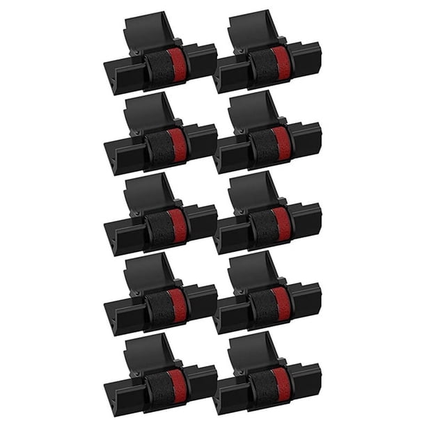 Paquete de 10 cintas de repuesto para rodillos de tinta de impresora para calculadora IR-40T MP-12D, utilizadas para -100TM, -150TM