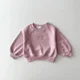 thumbnail image 4 of Conjunto de ropa de estilo coreano para niños, sudadera de algodón con lazo bonito, pantalones de chándal Kawaii rosa, pantalones de chándal de pierna ancha, conjunto de niña, 4 of 5