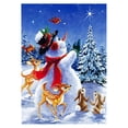 thumbnail image 1 of Taladro diamante pintura (DF4437) 5D DIY completo Navidad muñeco de nieve punto de cruz bordado Kit 45x60cm Hugtrwg Para estrenar, 1 of 1