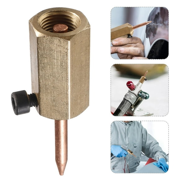 OUNONA Golden Electric Welding Hammer 1Pcs Titanium Copper Iron For Dent Repair