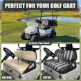 thumbnail image 5 of POLERO Golf Cart Seat Covers Universal Fit for Club Car Precedent Ordinary Seat Cushion, Silver USA Flag Print Fashion Golf Cart Decorations Soft and Comfortable, Breathable & Easy to Clean, 5 of 8
