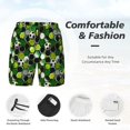 thumbnail image 4 of Kdxio Soccer1 Print Men'S Swim Trunks With Compression Liner 7 Inch Inseam Quick Dry Swim Shorts, 4 of 7