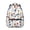 Baseball Kids and-1, variant on Baseballs and Bats White Pattern Backpack for School, Cute School Bag with Adjustable Shoulder Straps and Padded Back, 15.3"x11"x7.1"