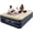 18" Full, variant on Air Mattress with Built in Pump - Upgraded Single Blow Up Bed, 2 Mins Quick Self Inflatable, 18"/550lbs , Support, Flocked , Puncture Resistant, for Camping,,Guests